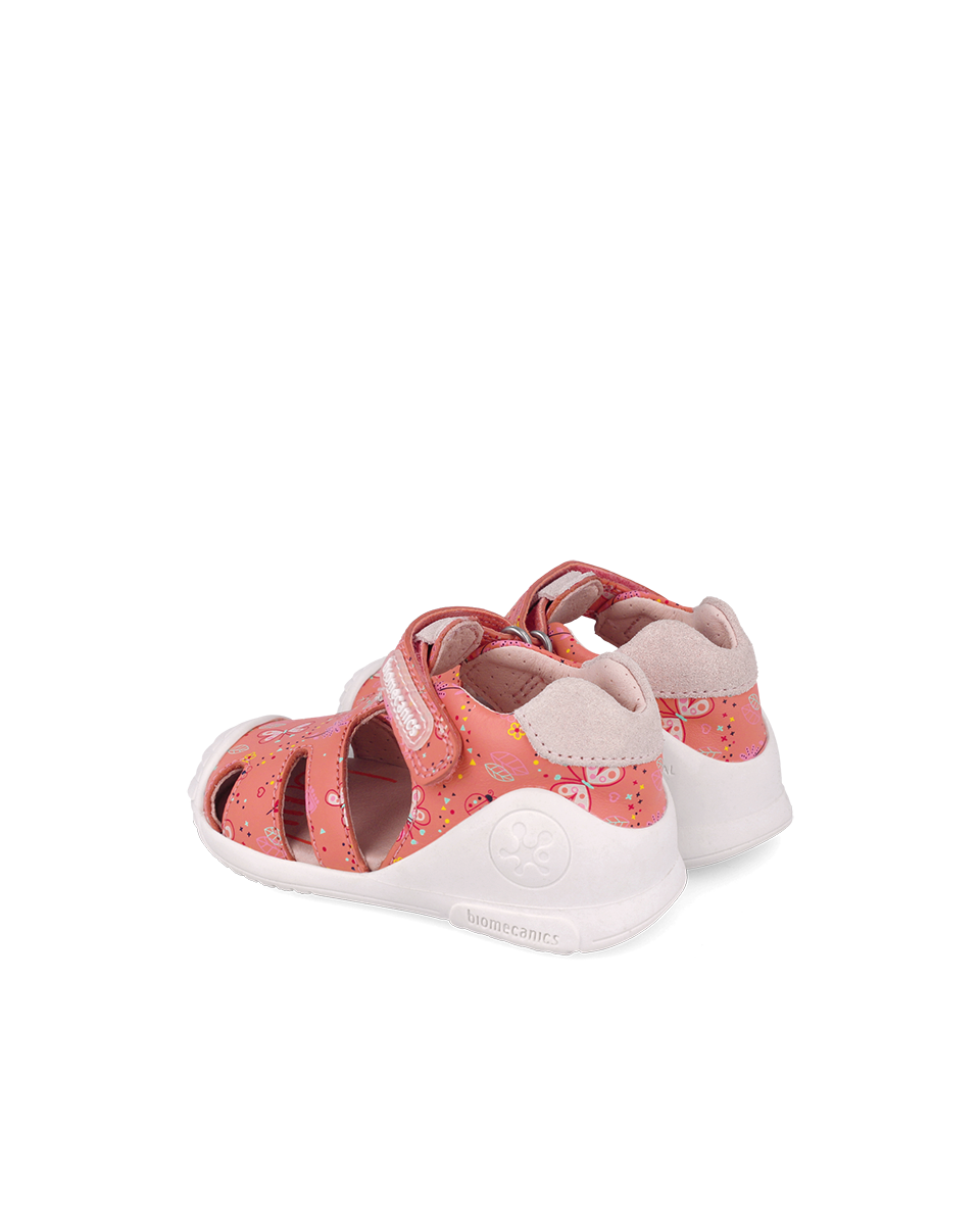 Sandales Cuir - Corail