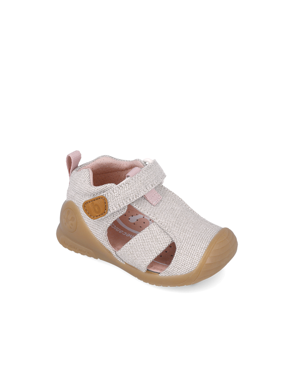 Sandale en toile - Beige Brillant
