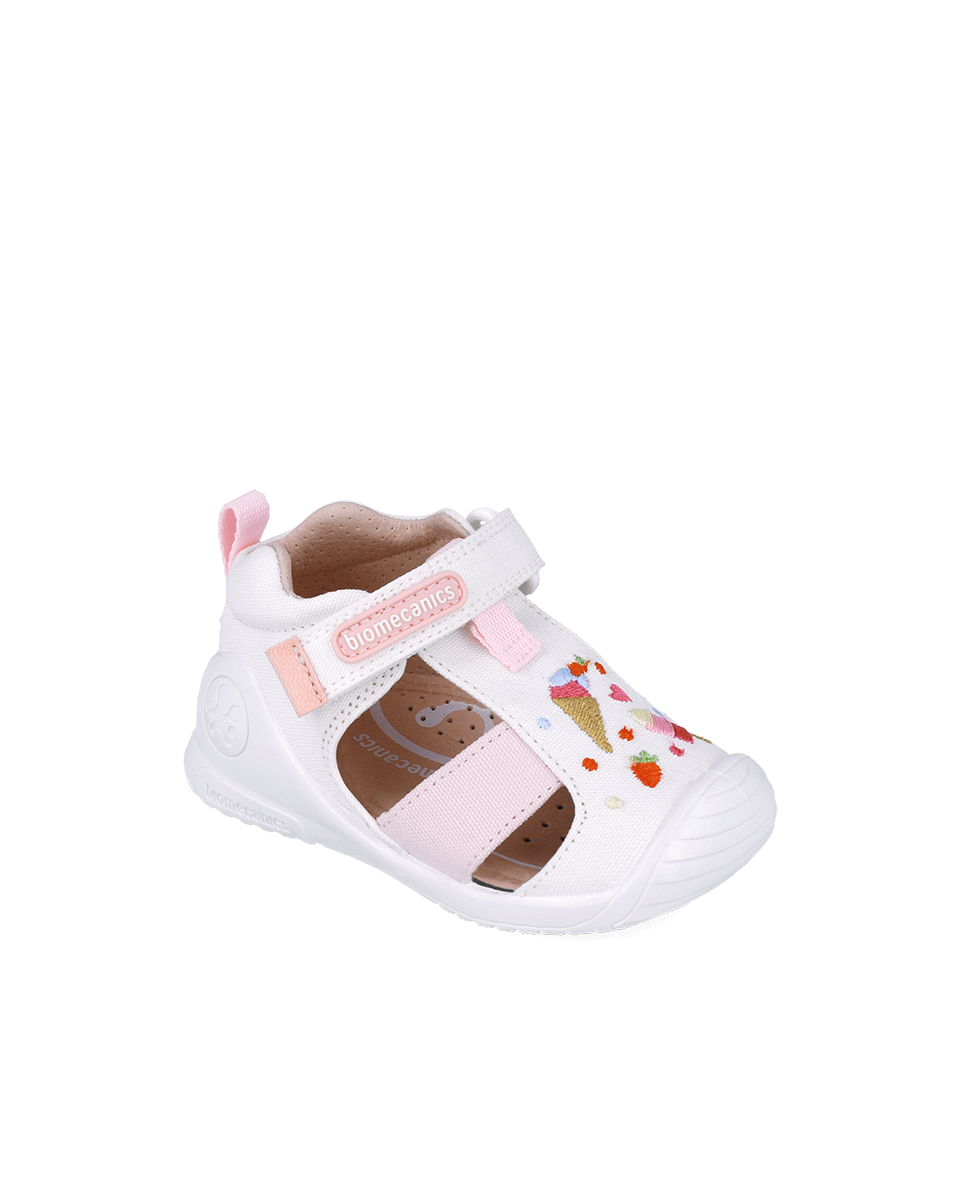 Sandale en toile - Glace Blanc