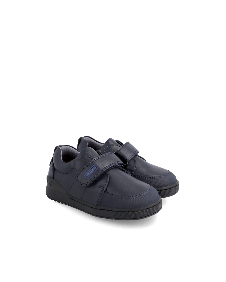 Baskets Classique - cuir bleu marine