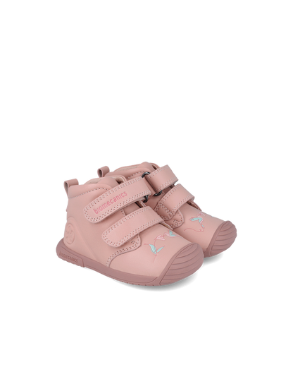 Biogateo Chaussons oiseau rose