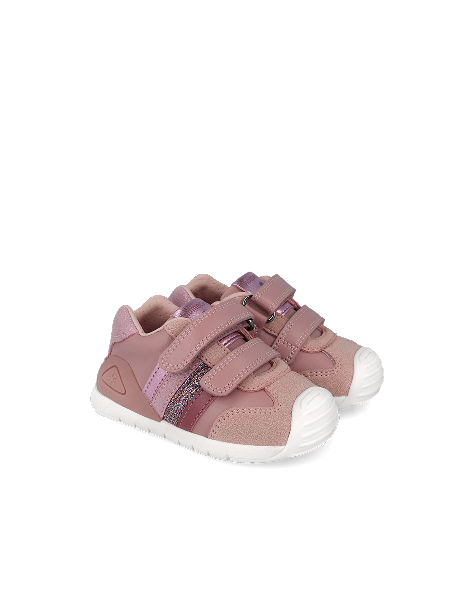 Baskets Biogateo Urban Rose Paillettes