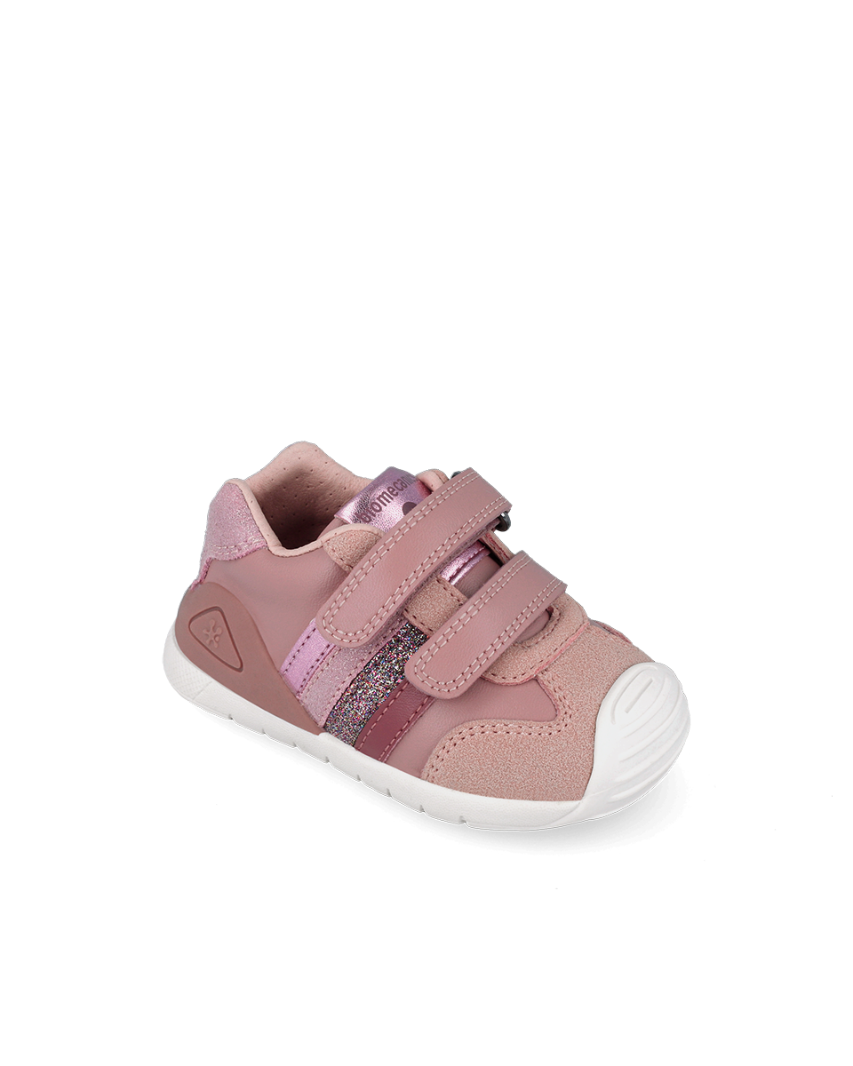 Baskets Biogateo Urban Rose Paillettes