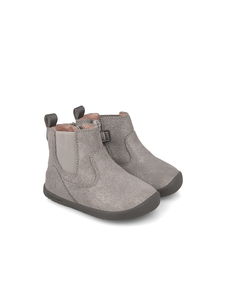 Chaussons larges Biogateo argentés