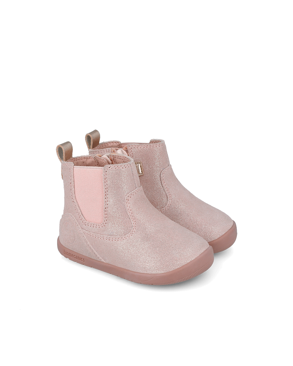 Biogateo Wide Booties Pink Sparkly