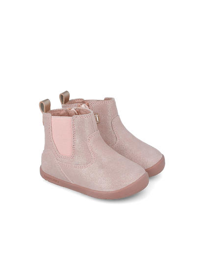 Biogateo Wide Booties Pink Sparkly