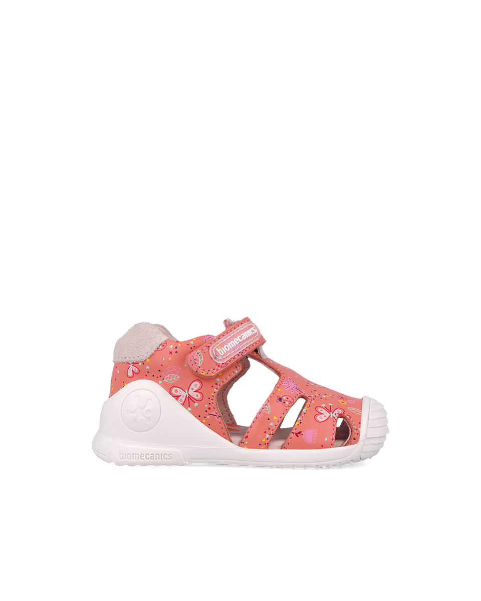 Sandales Cuir - Corail