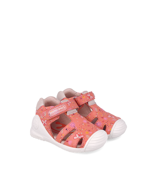 Sandales Cuir - Corail
