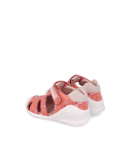 Sandales Cuir - Corail