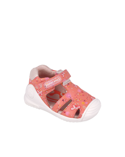 Sandales Cuir - Corail
