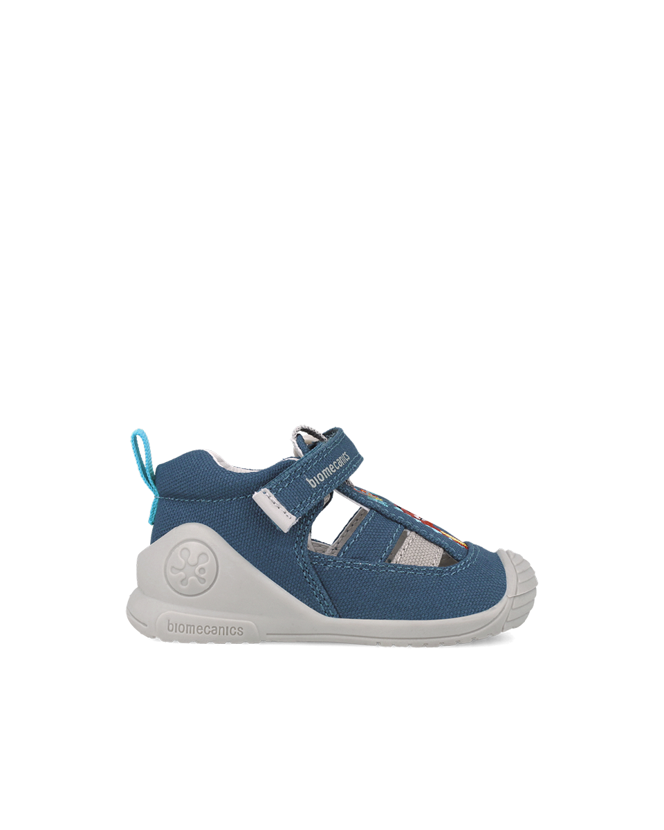 Sandale en toile - Bleu Dinosaure 