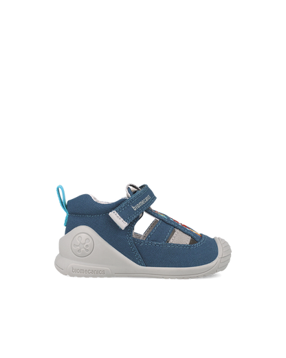 Sandale en toile - Bleu Dinosaure 