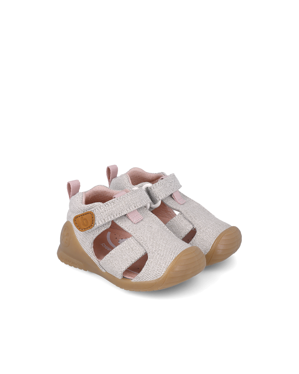 Sandale en toile - Beige Brillant