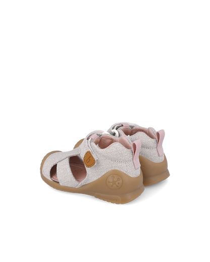 Sandale en toile - Beige Brillant