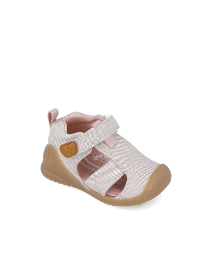 Sandale en toile - Beige Brillant