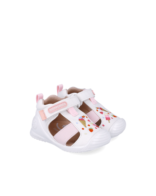 Sandale en toile - Glace Blanc