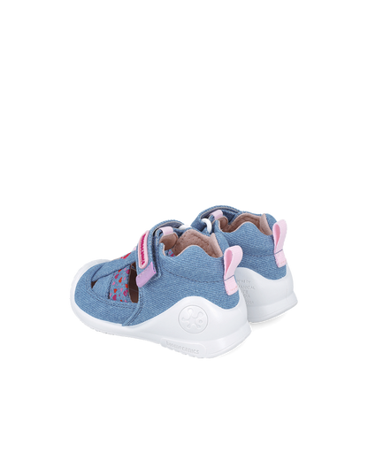 Sandale en toile Biogateo - Bleu Jean